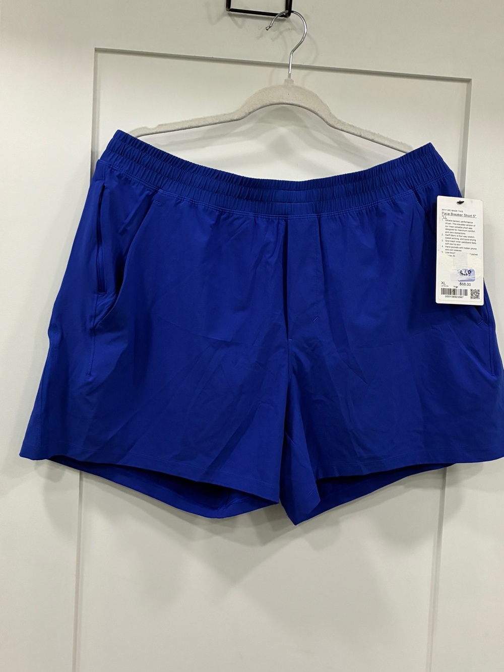 Lululemon Pace Breaker Shorts 5” – Blue – XL – NWT - Picture 2 of 2
